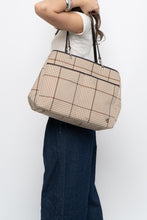 Load image into Gallery viewer, Vintage x RALPH LAUREN Beige, Brown Houndstooth Oversized Purse