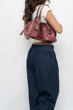 Load image into Gallery viewer, Vintage x Red, Pink Snakeskin Leather Purse