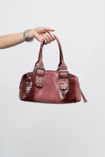 Load image into Gallery viewer, Vintage x Red, Pink Snakeskin Leather Purse