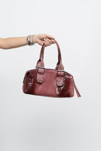 Load image into Gallery viewer, Vintage x Red, Pink Snakeskin Leather Purse