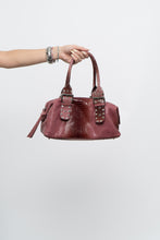 Load image into Gallery viewer, Vintage x Red, Pink Snakeskin Leather Purse