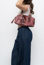 Load image into Gallery viewer, Vintage x Red, Pink Snakeskin Leather Purse