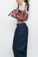 Load image into Gallery viewer, Vintage x Red, Pink Snakeskin Leather Purse