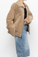 Load image into Gallery viewer, Vintage x Beige Suede Bomber Jacket (S-L)