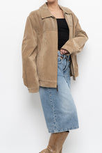 Load image into Gallery viewer, Vintage x Beige Suede Bomber Jacket (S-L)