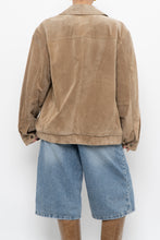 Load image into Gallery viewer, Vintage x Beige Suede Bomber Jacket (S-L)