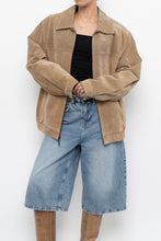 Load image into Gallery viewer, Vintage x Beige Suede Bomber Jacket (S-L)