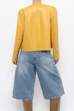Load image into Gallery viewer, Vintage x ANTONELLI FIRENZE Yellow Lambskin Leather Jacket (XS, S)