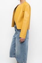 Load image into Gallery viewer, Vintage x ANTONELLI FIRENZE Yellow Lambskin Leather Jacket (XS, S)