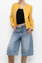 Load image into Gallery viewer, Vintage x ANTONELLI FIRENZE Yellow Lambskin Leather Jacket (XS, S)