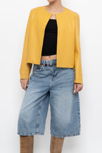 Load image into Gallery viewer, Vintage x ANTONELLI FIRENZE Yellow Lambskin Leather Jacket (XS, S)