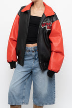 Load image into Gallery viewer, Vintage x BETTY BOOP Black Faux Leather Bomber (XS-M)