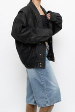 Load image into Gallery viewer, Vintage x Made in Canada x THE LEATHER RANCH Black Suede Croc Bomber (S-L)