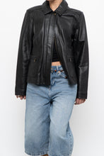 Load image into Gallery viewer, Vintage x ALFANI Black Leather Jacket (XS-M)