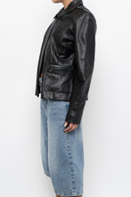 Load image into Gallery viewer, Vintage x ALFANI Black Leather Jacket (XS-M)