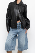 Load image into Gallery viewer, Vintage x ALFANI Black Leather Jacket (XS-M)