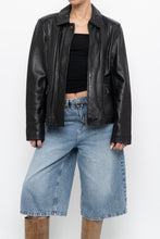 Load image into Gallery viewer, Vintage x ALFANI Black Leather Jacket (XS-M)