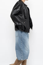 Load image into Gallery viewer, Vintage x ALFANI Black Leather Jacket (XS-M)