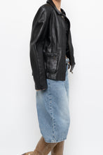 Load image into Gallery viewer, Vintage x ALFANI Black Leather Jacket (XS-M)