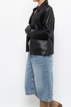 Load image into Gallery viewer, Vintage x ALFANI Black Leather Jacket (XS-M)