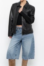 Load image into Gallery viewer, Vintage x ALFANI Black Leather Jacket (XS-M)