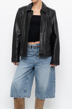 Load image into Gallery viewer, Vintage x ALFANI Black Leather Jacket (XS-M)