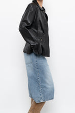 Load image into Gallery viewer, Vintage x ALFANI Black Leather Jacket (XS-M)