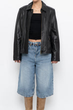 Load image into Gallery viewer, Vintage x ALFANI Black Leather Jacket (XS-M)