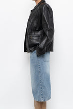Load image into Gallery viewer, Vintage x ALFANI Black Leather Jacket (XS-M)
