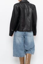 Load image into Gallery viewer, Vintage x ALFANI Black Leather Jacket (XS-M)