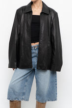 Load image into Gallery viewer, Vintage x LIZ CLAIBORNE Black Butter Leather Panelled Jacket (XS-L)