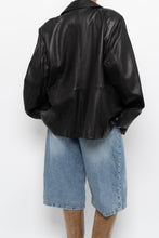 Load image into Gallery viewer, Vintage x LIZ CLAIBORNE Black Butter Leather Panelled Jacket (XS-L)