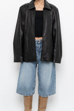 Load image into Gallery viewer, Vintage x LIZ CLAIBORNE Black Butter Leather Panelled Jacket (XS-L)