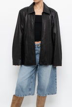 Load image into Gallery viewer, Vintage x LIZ CLAIBORNE Black Butter Leather Panelled Jacket (XS-L)
