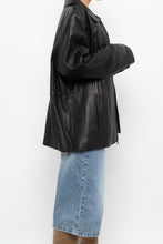 Load image into Gallery viewer, Vintage x LIZ CLAIBORNE Black Butter Leather Panelled Jacket (XS-L)