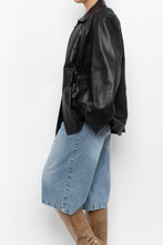 Load image into Gallery viewer, Vintage x LIZ CLAIBORNE Black Butter Leather Panelled Jacket (XS-L)