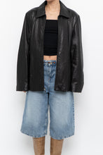 Load image into Gallery viewer, Vintage x LIZ CLAIBORNE Black Butter Leather Panelled Jacket (XS-L)