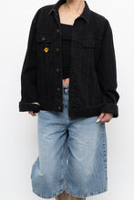 Load image into Gallery viewer, Vintage x Made in Hong Kong x HARD ROCK HOTEL Black Denim Jacket (S, M)