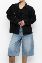 Load image into Gallery viewer, Vintage x Made in Hong Kong x HARD ROCK HOTEL Black Denim Jacket (S, M)