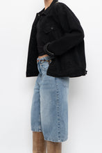 Load image into Gallery viewer, Vintage x Made in Hong Kong x HARD ROCK HOTEL Black Denim Jacket (S, M)