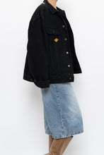 Load image into Gallery viewer, Vintage x Made in Hong Kong x HARD ROCK HOTEL Black Denim Jacket (S, M)