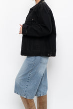 Load image into Gallery viewer, Vintage x Made in Hong Kong x HARD ROCK HOTEL Black Denim Jacket (S, M)