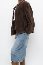 Load image into Gallery viewer, Vintage x MODERN ESSENTIALS Brown Suede Jacket (XS-M)