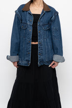 Load image into Gallery viewer, Vintage x DAKOTA Darkwash Denim Jacket/Vest (S-L)
