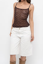 Load image into Gallery viewer, Vintage x OLD NAVY Brown Mesh Floral Tank (S-L)