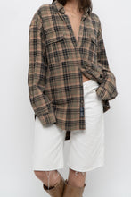 Load image into Gallery viewer, Vintage x Made in India x MUSKOKA LAKES Green Plaid Cotton Flannel (XS-L)