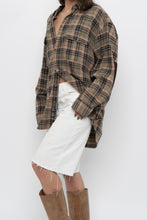 Load image into Gallery viewer, Vintage x Made in India x MUSKOKA LAKES Green Plaid Cotton Flannel (XS-L)