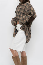 Load image into Gallery viewer, Vintage x Made in India x MUSKOKA LAKES Green Plaid Cotton Flannel (XS-L)