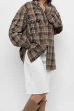 Load image into Gallery viewer, Vintage x Made in India x MUSKOKA LAKES Green Plaid Cotton Flannel (XS-L)