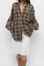 Load image into Gallery viewer, Vintage x Made in India x MUSKOKA LAKES Green Plaid Cotton Flannel (XS-L)